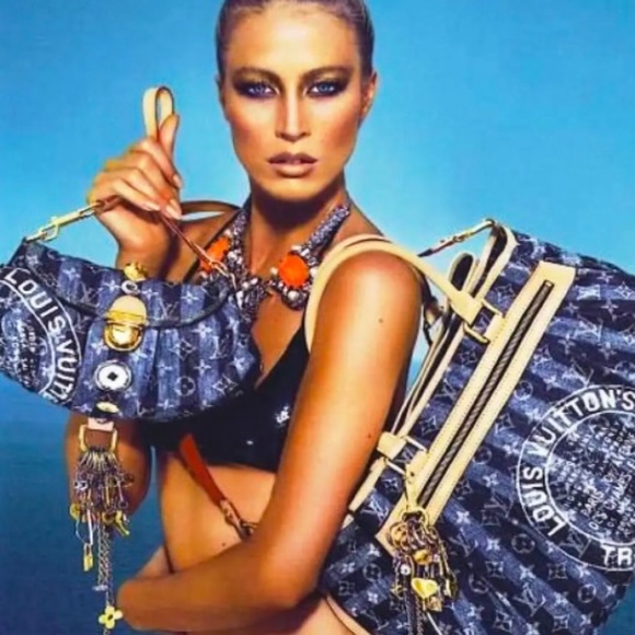 Louis Vuitton Denim Raye Cabas Bandouliere Keepall GM - Picture 15 of 16